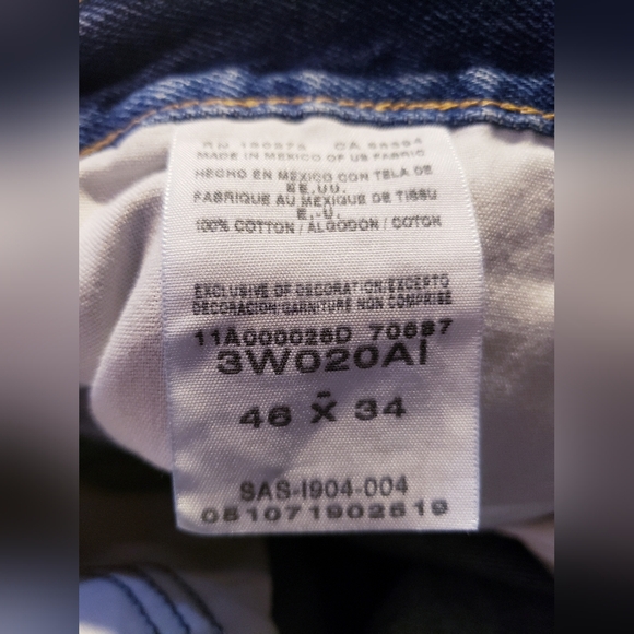 Riggs Wrangler Mens Cargo Jeans Workpants Size 46x34 - Picture 7 of 7